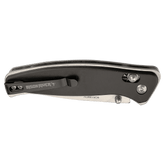 Bison River | 4 1/2" Black Button Lock Folding Knife with Clip